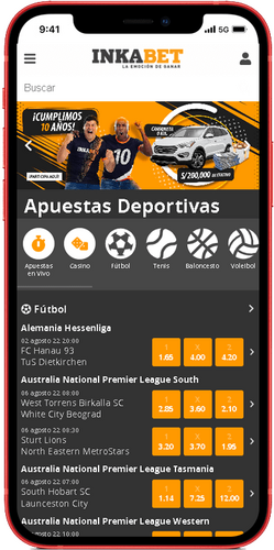 Eurocopa aplicación móvil — InkaBet