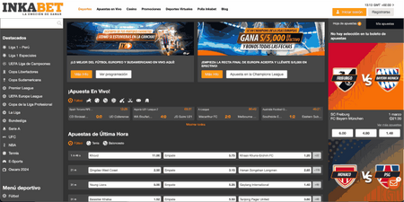 Sitio web para apuestas de MMA/UFC — Inkabet